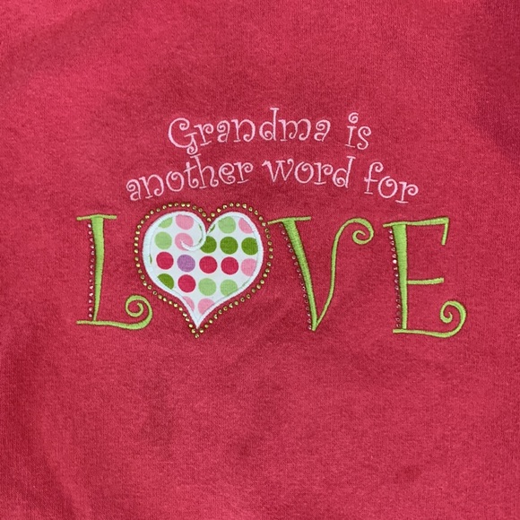 Vintage pink Grandma is another word for Love crewneck sweatshirt large - Picture 2 of 4